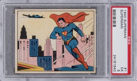 1940 R145 Gum, Inc. "Superman" #1 Superman – PSA EX 5